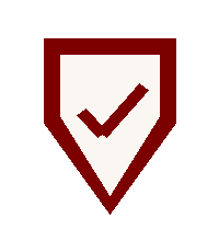Shield with checkmark icon representing trust and security